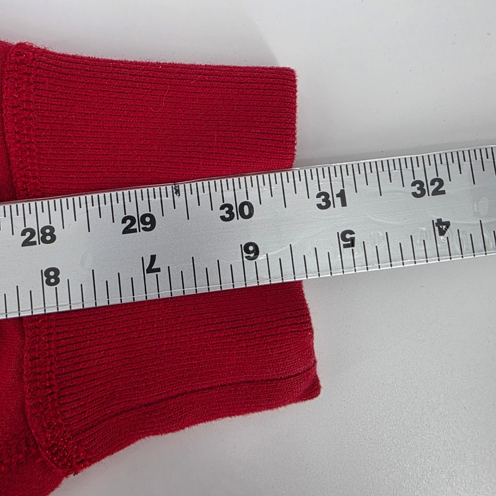 Polo Ralph Lauren Hoodie Mens L Heritage Cotton Blend Shawl Neck Red Pullover - Picture 7 of 9